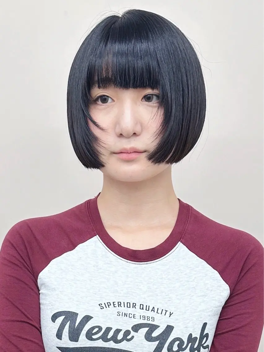 ショート カット トリートメント ボブ/ゆるふわ ボブパーマ/とういのヘアスタイル