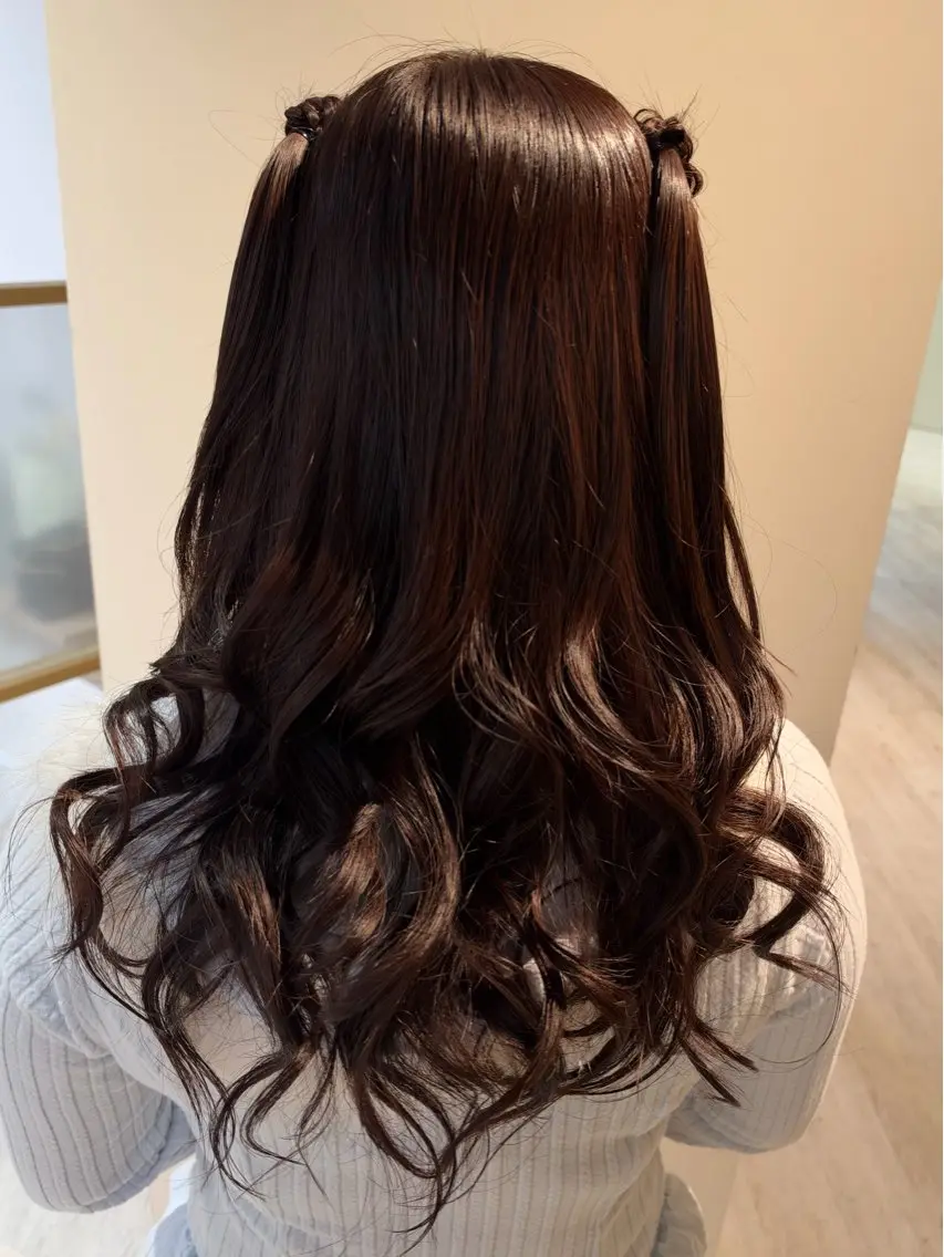 ロング ヘアアレンジ ハーフアップ ヘアセット Connect Rumiのヘアスタイル