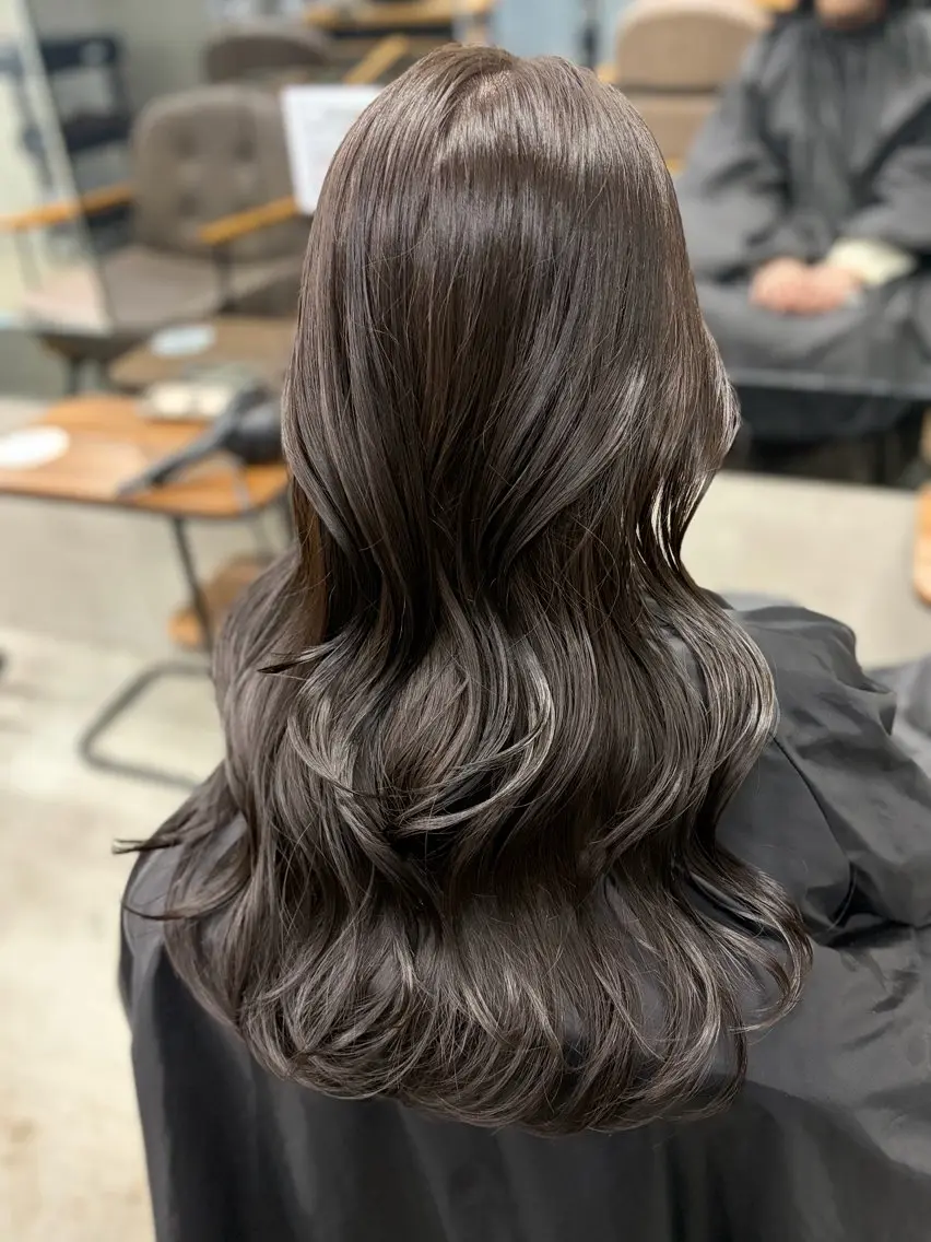 ロング カット ヘアカラー トリートメント maya🇰🇷韓国 レイヤー/顔まわりのヘアスタイル