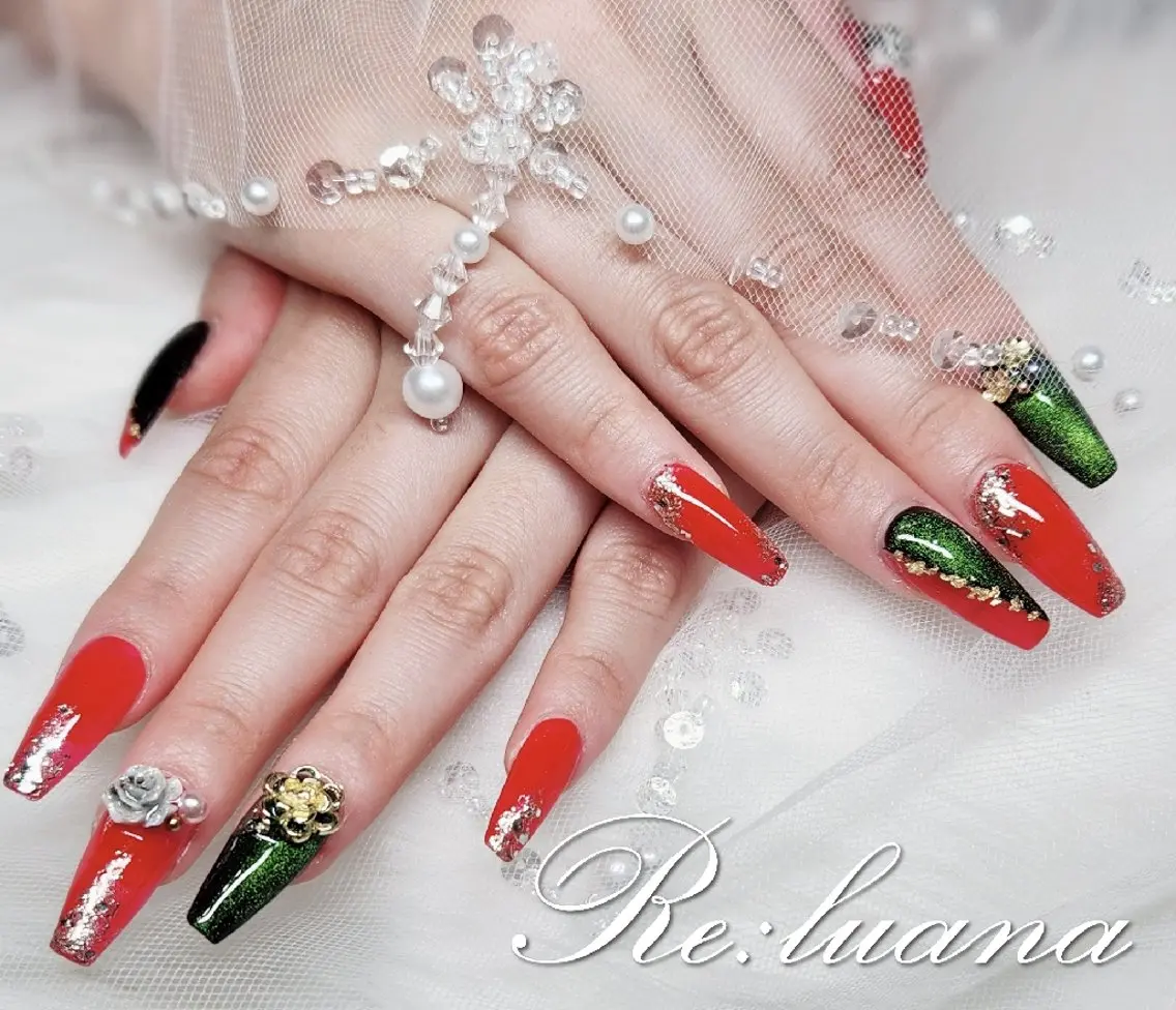 ネイル 長さ出し ハンドネイル Re:luana  nailのネイルデザイン