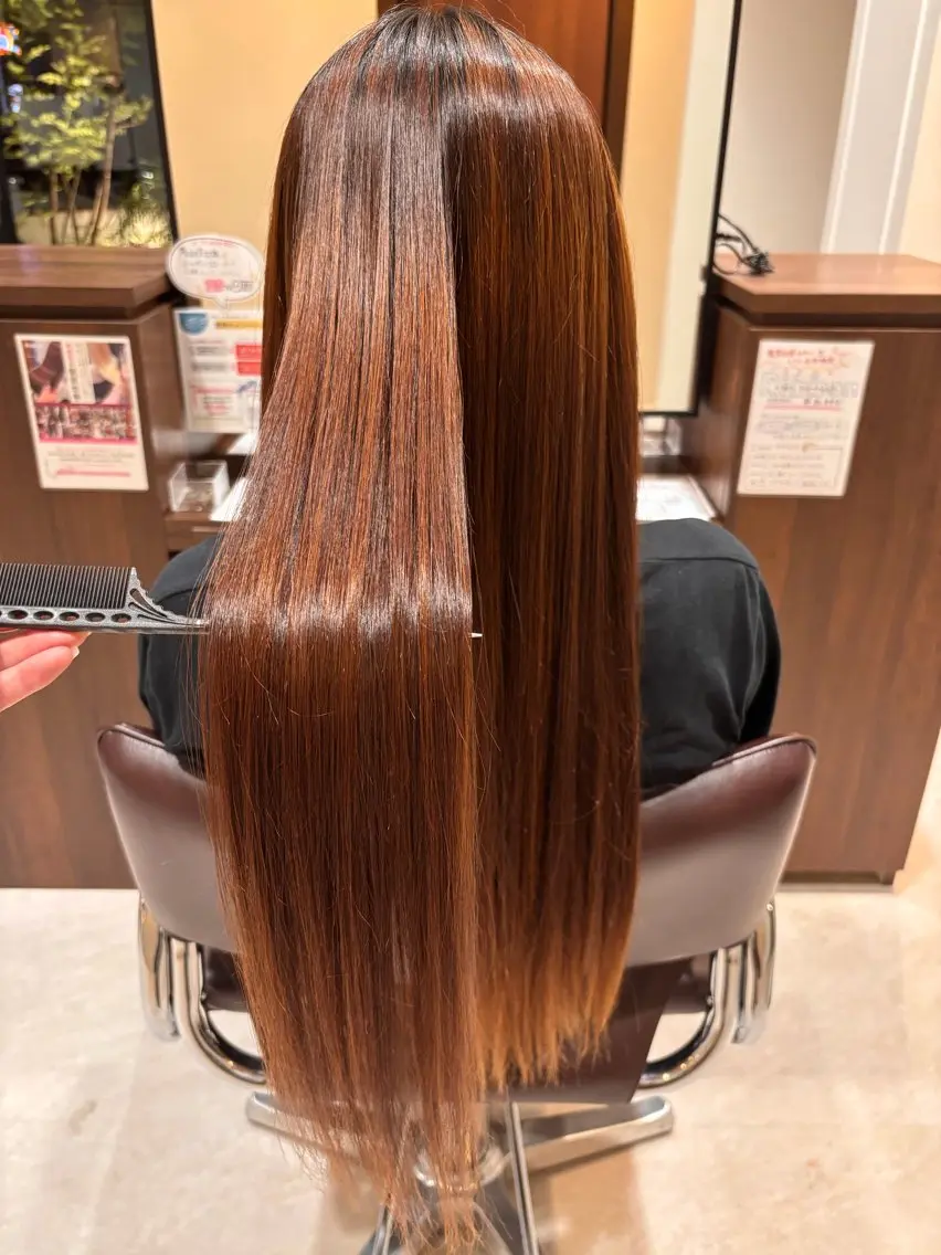 ロング 縮毛矯正 🫧ナチュラル矯正 /カラー🫧あやりのヘアスタイル