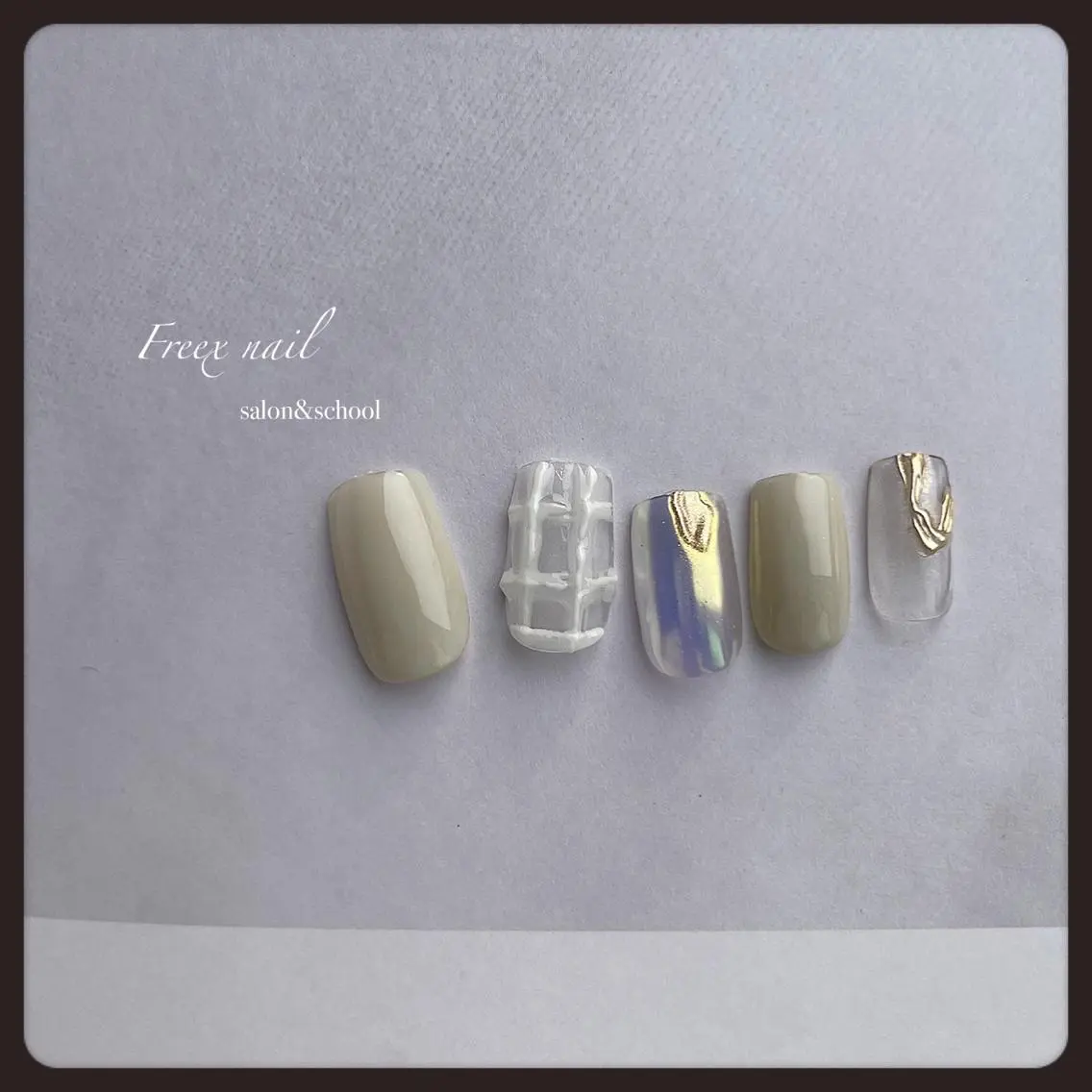 ネイル オーロラネイル 夏ネイル ハンドネイル ハンドケア freex nail /ニュアンス/個性派のネイルデザイン