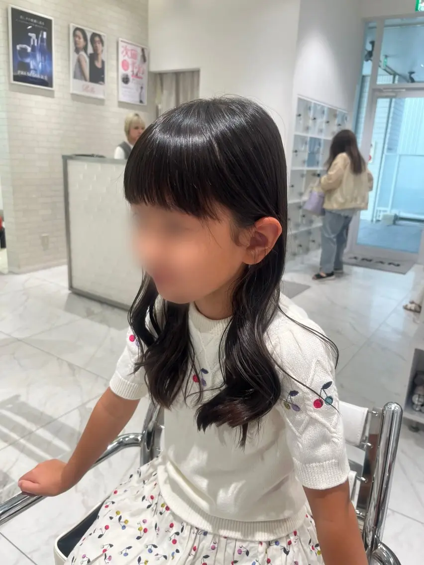 セミロング キッズ 学生 橋本 七海のヘアスタイル