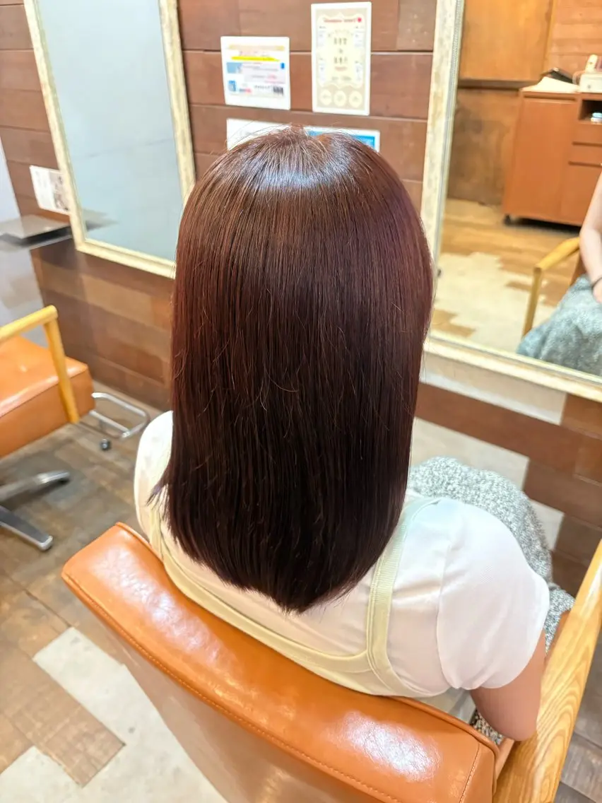 カラー 透明感カラー ラベンダーカラー ラベンダーピンク ピンクカラー ヘアカラー トリートメント 森田 美海のヘアスタイル