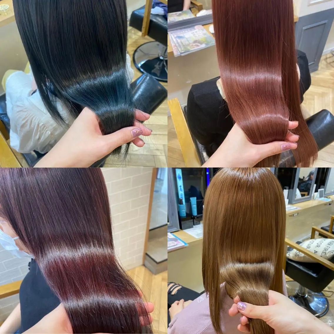セミロング カラー 平原 ミレイのヘアスタイル