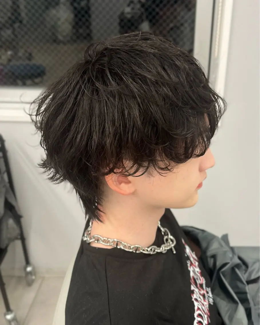 ミディアム ミディアムパーマ 無料カットモデル ユナのヘアスタイル