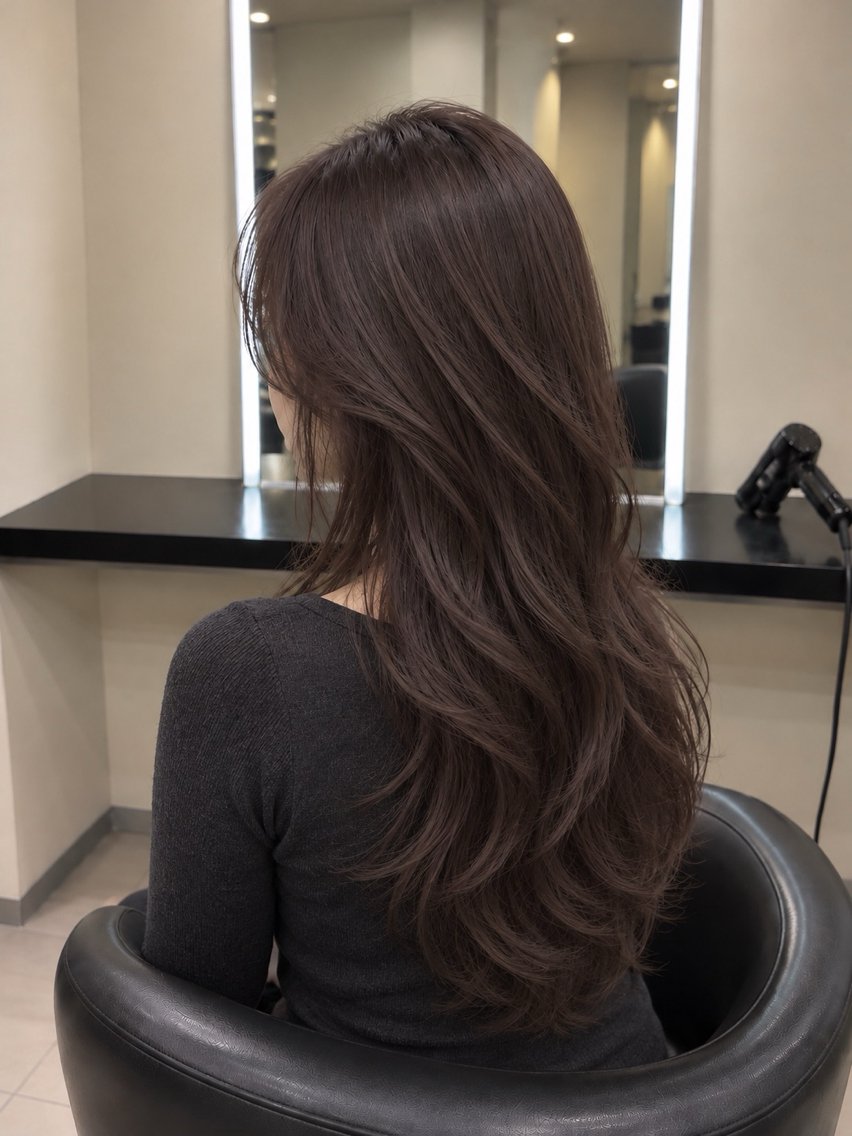 ミディアム カラー ブラウンカラー トリートメント 🌈ウルトワ水素 髪質改善naru🌈のヘアスタイル