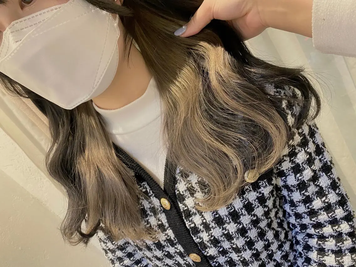 ロング カラー nailist mana𖤐´-のネイルデザイン