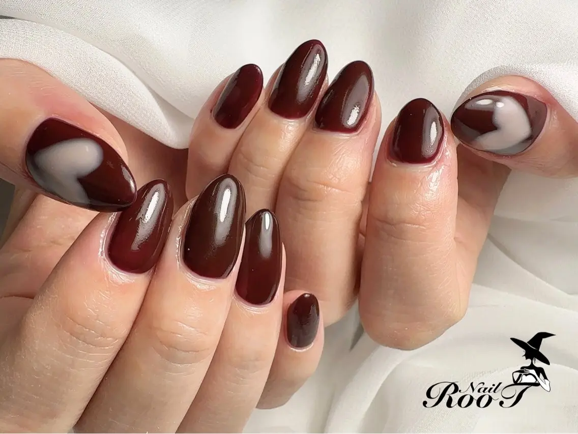 ネイル ボルドー ハンドネイル RooT Nailのネイルデザイン