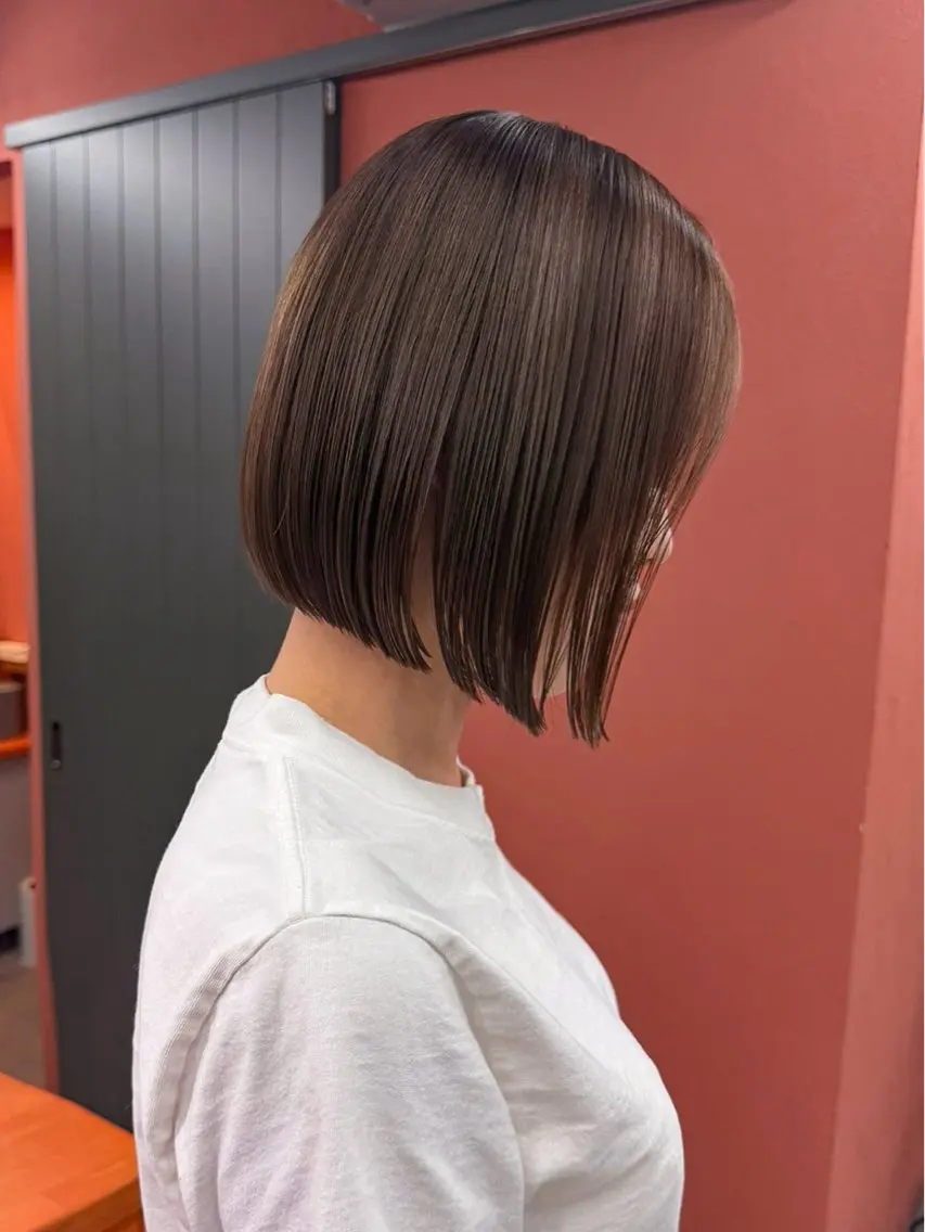 ショート カット ヘアカラー トリートメント 中山 天地のヘアスタイル