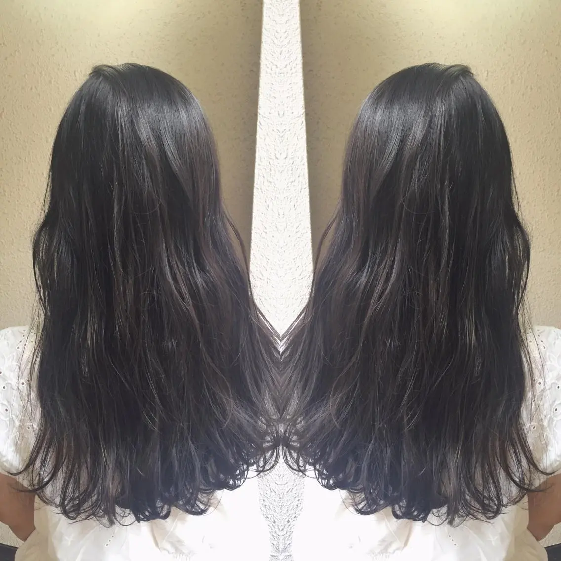ロング カラー パーマ ヘアアレンジ メンズ キッズ ネイル マツエク・マツパ ダークグレー ダークグレージュ グレージュ 新宿/髪質改善/ 美髪矯正✨浅江通友のヘアスタイル