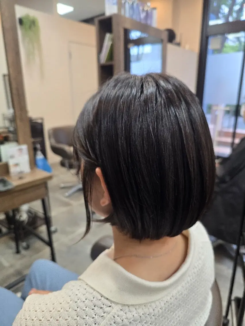 ミディアム カット 縮毛矯正 石川(park) ジェウンのヘアスタイル
