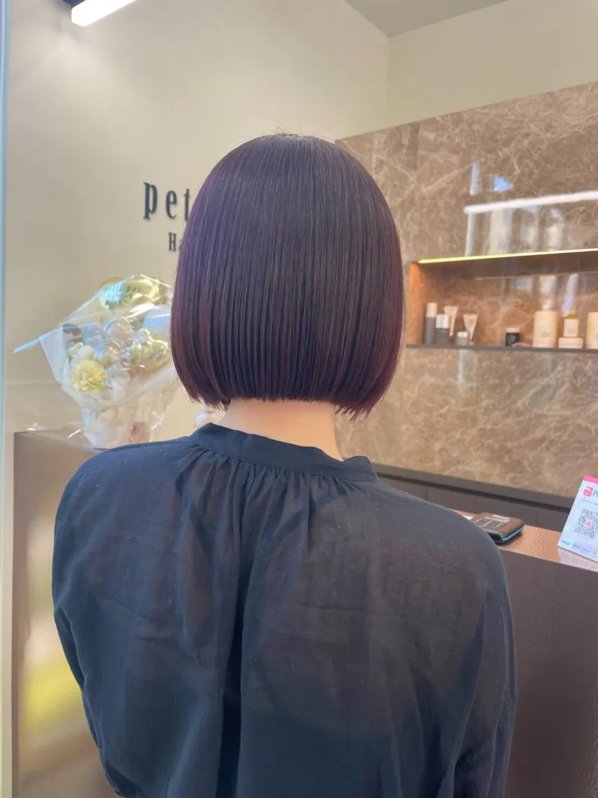 ミディアム カラー イヤリングカラー特化 🎀於曽能実夢のヘアスタイル