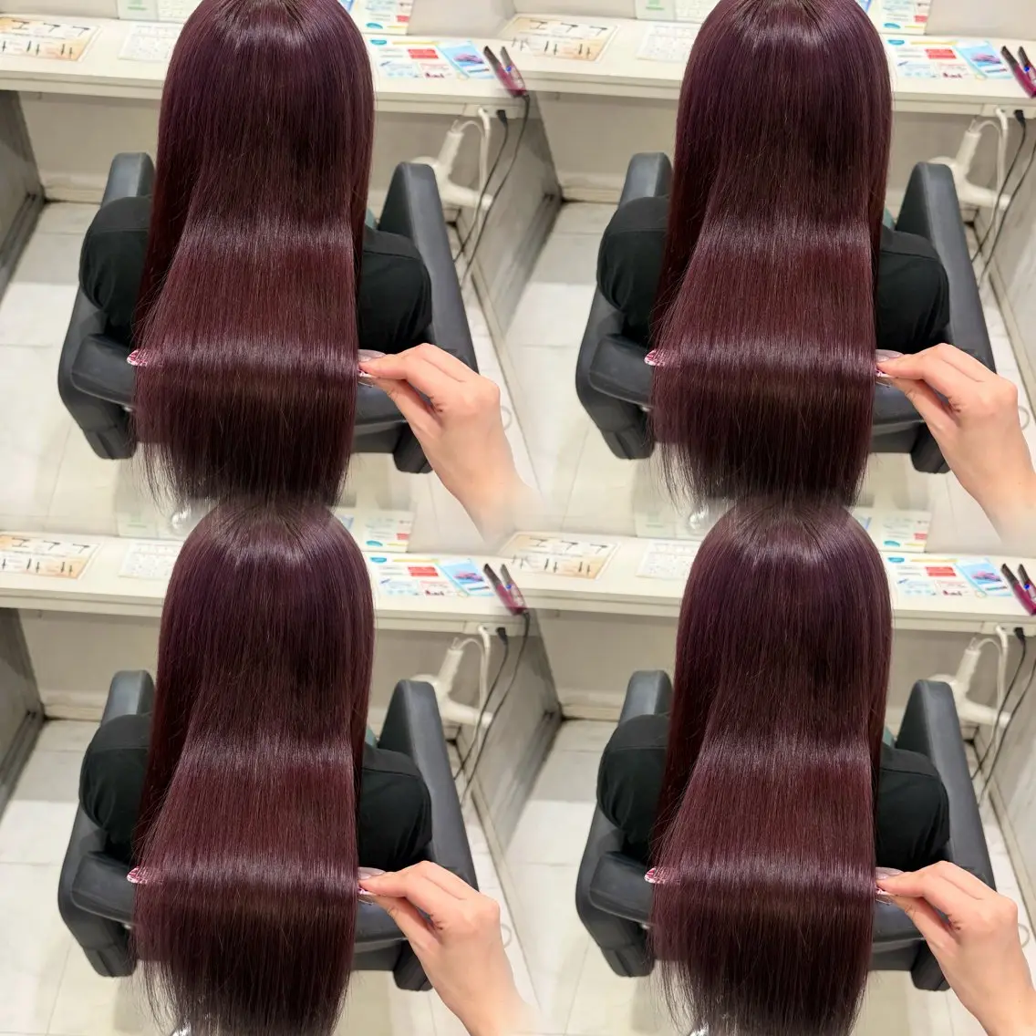 ロング カラー ヘアカラー トリートメント 🦋REISA🦋 エクステ×ハイトーンのヘアスタイル
