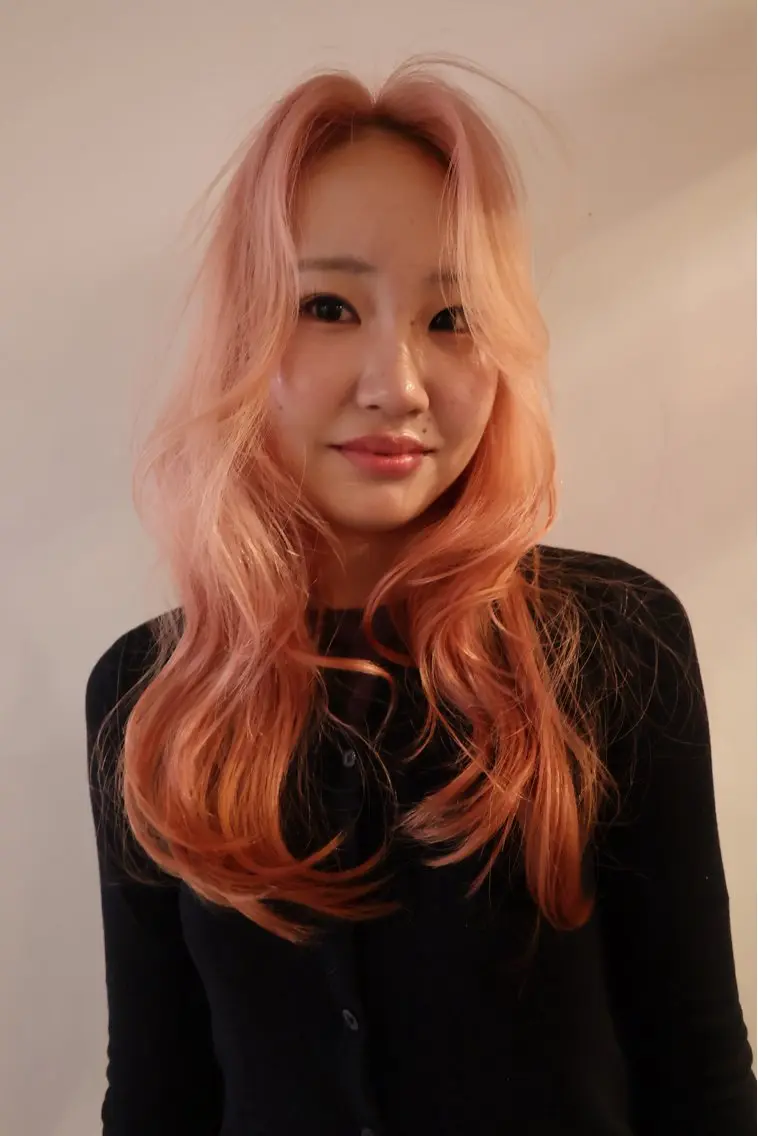 カラー ブリーチ ピンクカラー ヘアカラー 増山美咲/ 横浜のヘアスタイル