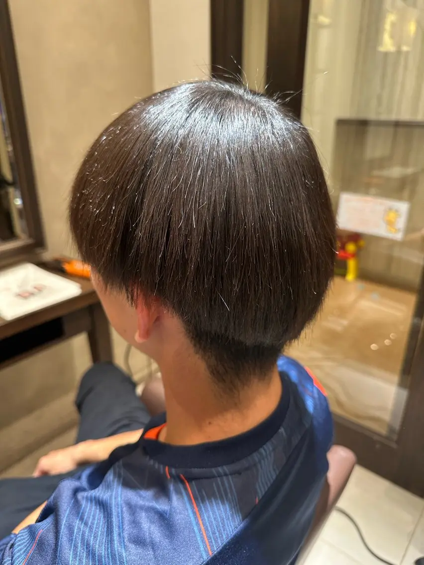 ショート メンズ 縮毛矯正 縮毛矯正 トリートメント 山本 麟太郎のヘアスタイル