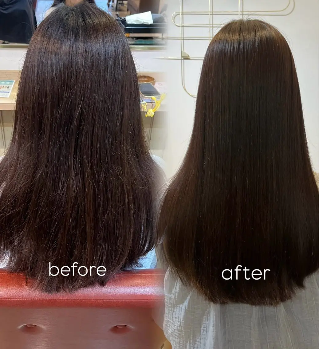 縮毛矯正 黒滝 真歩のヘアスタイル