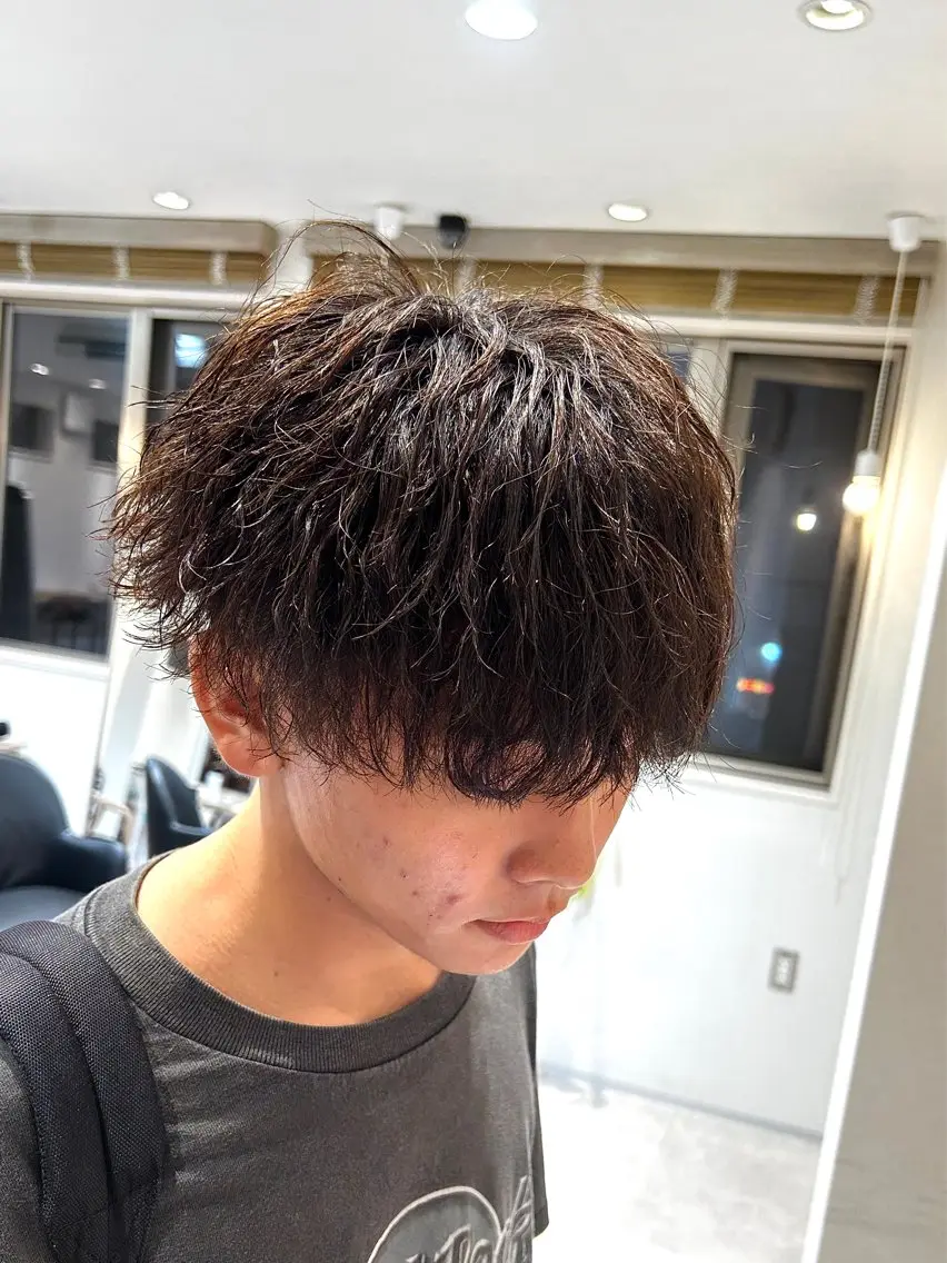 ショート パーマ メンズ カット パーマ トリートメント パーマの達人🌀 メンズ特化/壮真のヘアスタイル