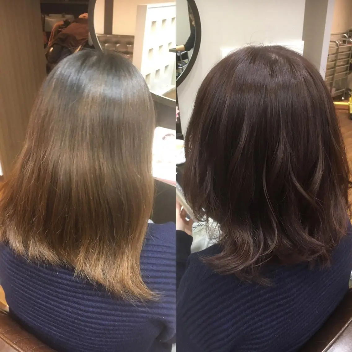 カラー ブラウンカラー ピンクカラー 東條 克義のヘアスタイル