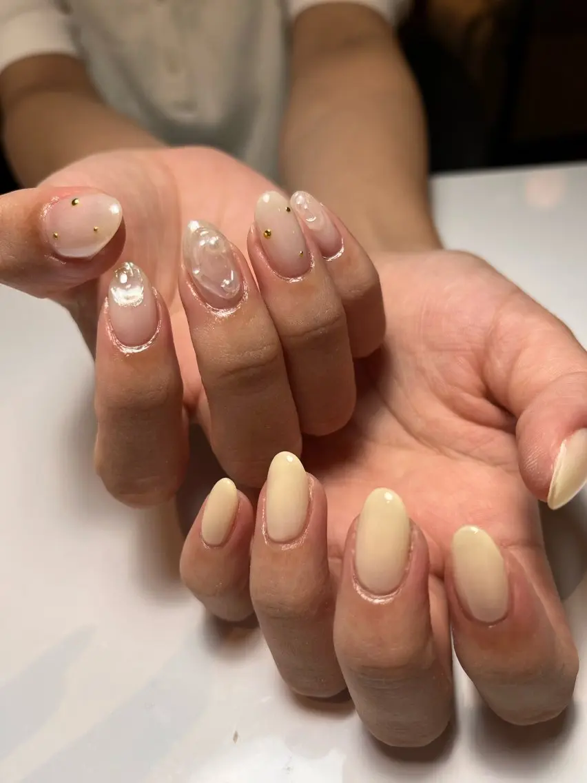 ネイル オーロラネイル フットネイル ballie／小野原 なつみのネイルデザイン