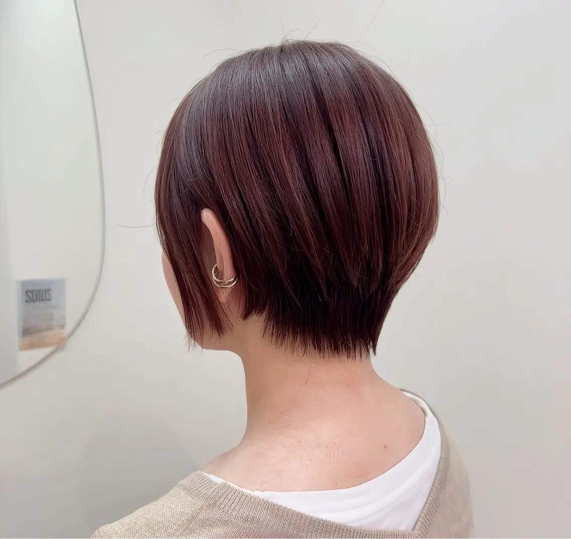 ショート カラー カット トリートメント 広島 ボブ/レイヤー/石井のヘアスタイル
