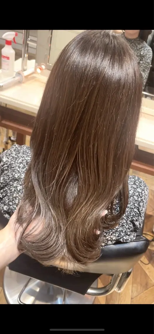 セミロング カラー ベージュカラー カット ヘアカラー トリートメント ご新規様限定 透明感カラーKANAのヘアスタイル