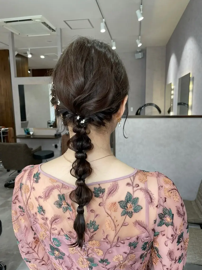 編みおろし限定⭐︎ヘアセットの写真