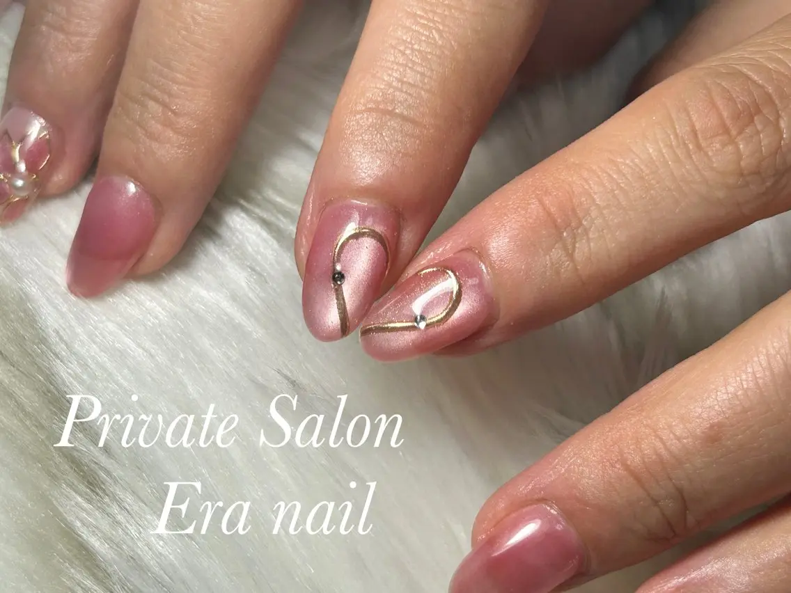 ネイル ハート ハンドネイル Era nailのネイルデザイン