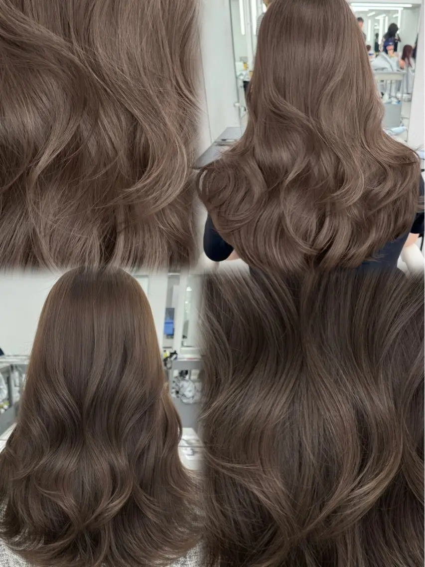 ロング カラー ヘアカラー トリートメント 顔まわりの神様✨ 透明感カラー藤嶋秀幸のヘアスタイル