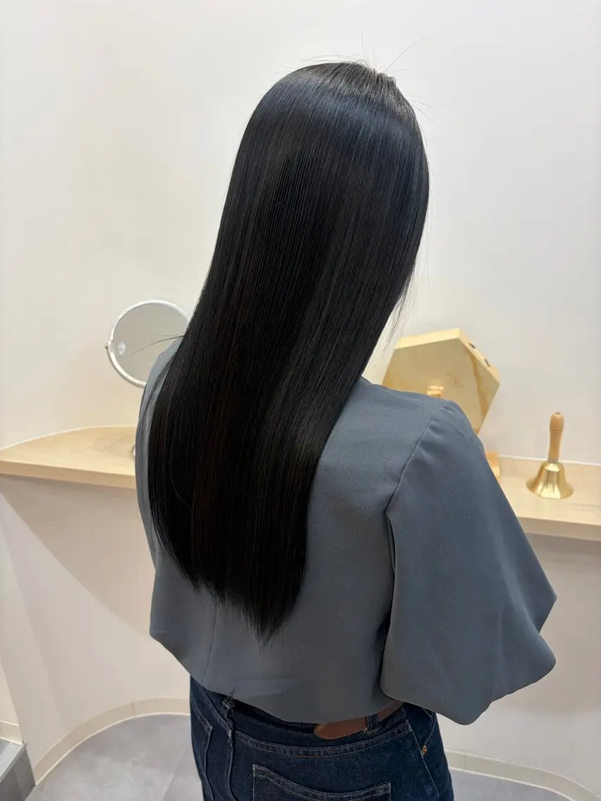 セミロング 髪質改善 トリートメント ヘアカラー トリートメント 髪質改善/縮毛矯正/ 艶カラー/登貴のヘアスタイル