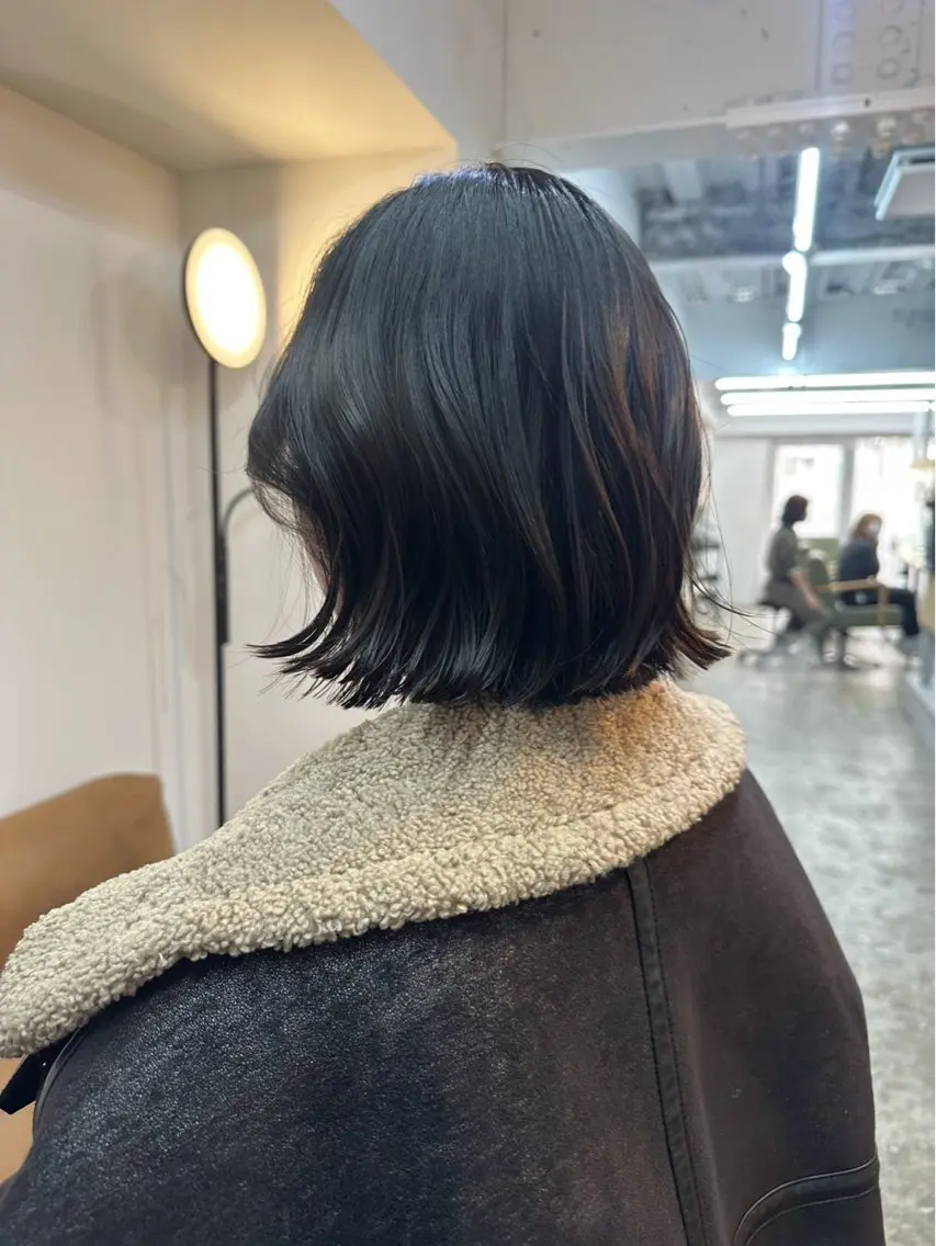 ショート ボブ 髪質改善 レイヤーカット トリートメント ワンホンレイヤー カット Kaho/大阪心斎橋 ボブ/レイヤー/艶髪のヘアスタイル