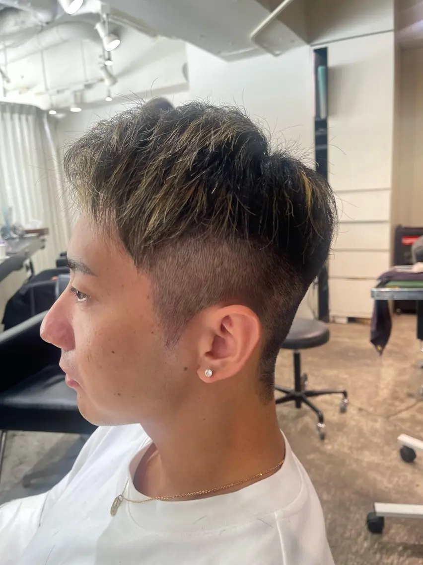 メンズ 刈り上げ カット ヘアセット WELLY TO KYOメンズカットのヘアスタイル
