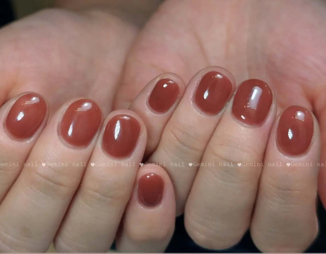 ネイル ワンカラーネイル Gemini nail.Yukiのネイルデザイン