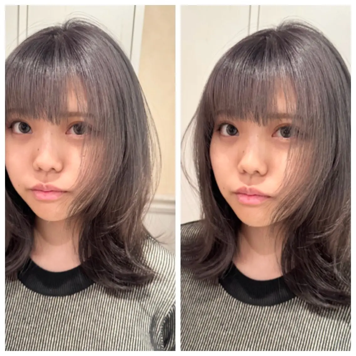 セミロング カラー ブリーチ デザインカラー シルバー カット ヘアカラー トリートメント ハイライト/インナー /ブリーチ/レイヤーのヘアスタイル