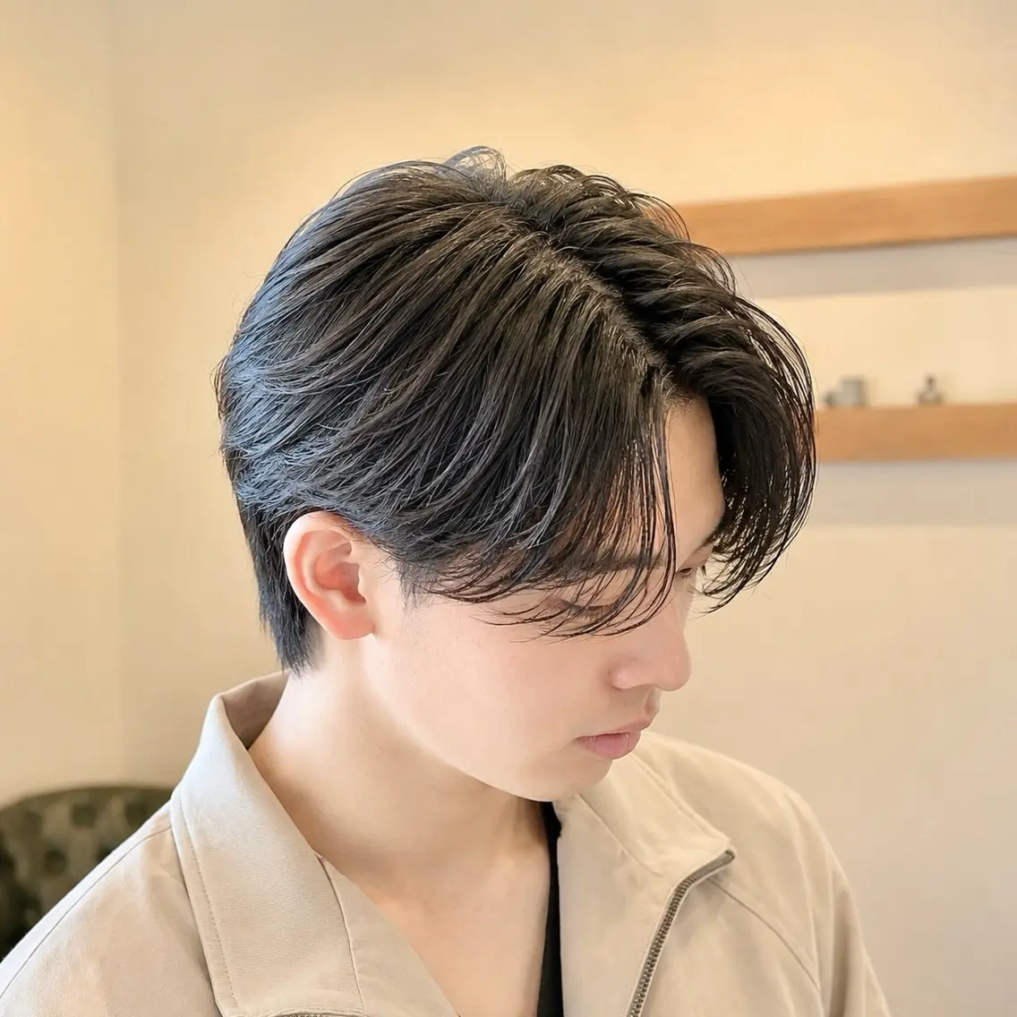 セミロング ウルフカット カット パーマ marl 鈴鹿 / SHINのヘアスタイル