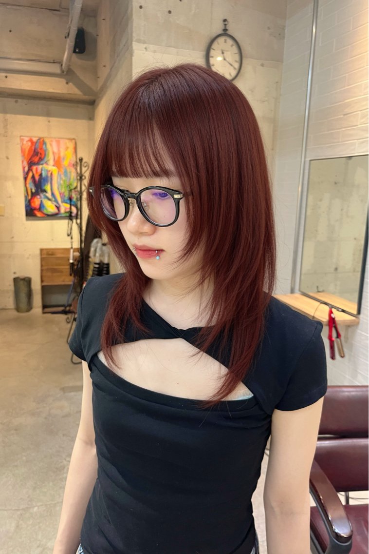 ミディアム ヘアカラー トリートメント 🦩レイヤー|透明感 カラー🦩makoのヘアスタイル
