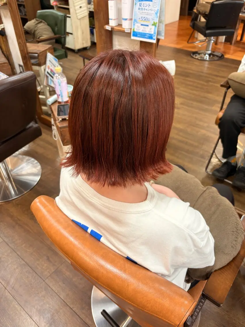 カラー ブラウンカラー ピンクカラー 三宅　デザインカラー 透明感カラー✨のヘアスタイル