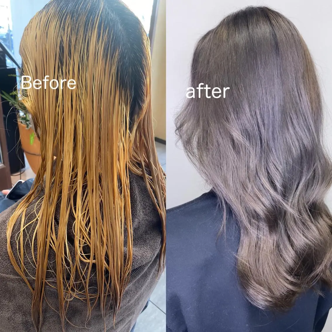セミロング カラー ヘアアレンジ ヘアカラー トリートメント 川上 麻梨阿のヘアスタイル