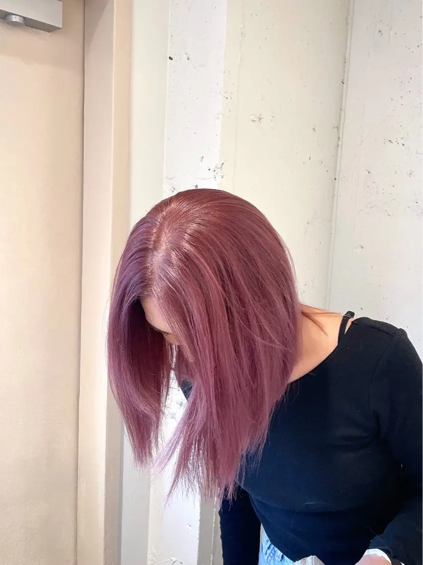 ミディアム カラー tim hinaのヘアスタイル
