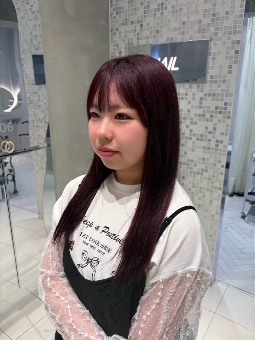 セミロング ヘアカラー rina👒 モデル募集中🌠のヘアスタイル