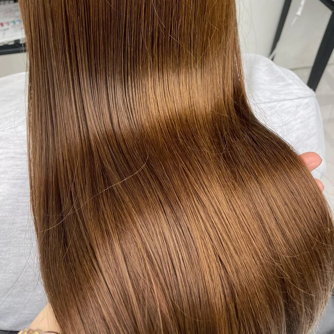 ロング カラー パーマ ヘアアレンジ メンズ キッズ ネイル マツエク・マツパ アイブロウ ブラウン mona/ ストレートスタイル✨のヘアスタイル