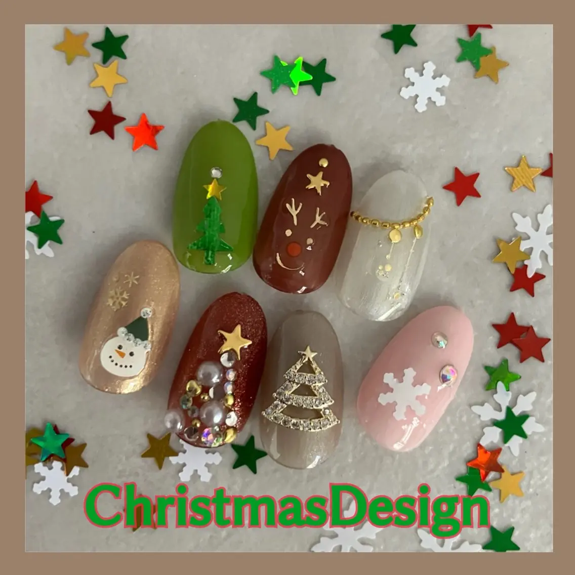 ネイル 冬ネイル クリスマス Nailsalon Bearvalleyのネイルデザイン