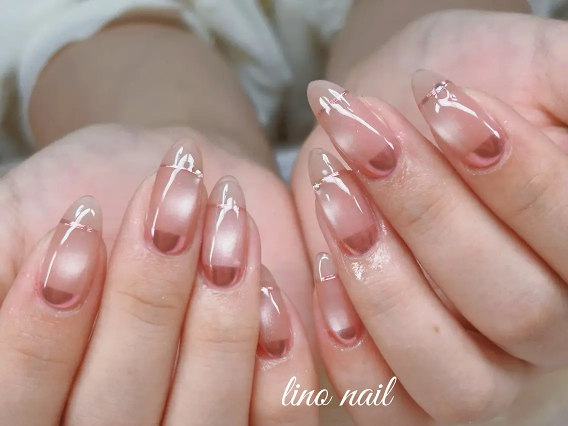 ネイル 長さ出し フットネイル 持ち込み ワンホンネイル ハンドネイル Lino Nailのネイルデザイン