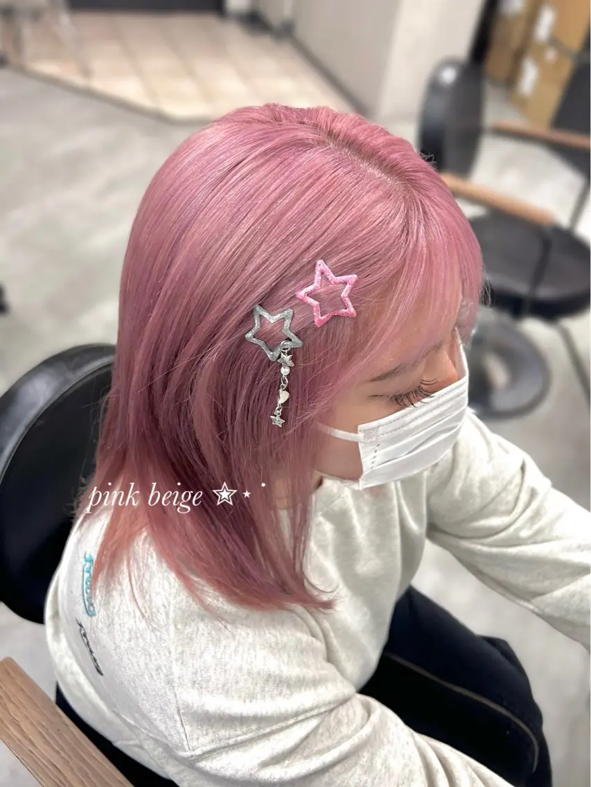 ロング ヘアカラー ハイトーン髪質改善 🫧大阪/kanonのヘアスタイル