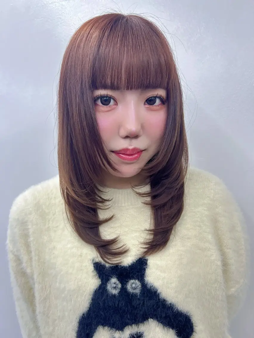 セミロング ハイレイヤー レイヤーカット カット トリートメント レイヤー/エクステ alpha下妻のヘアスタイル