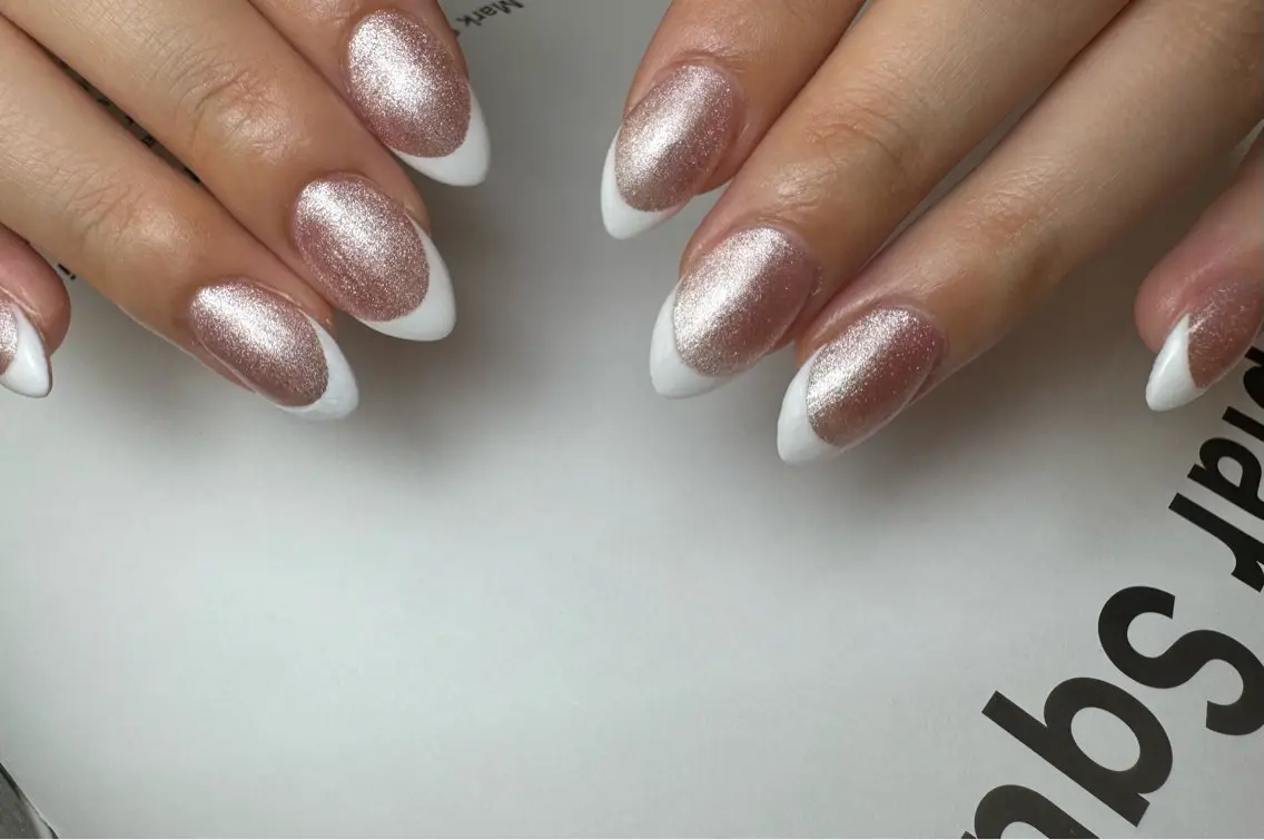 ネイル フレンチネイル マグネットネイル ハンドネイル 白日-hakubi nail-のネイルデザイン