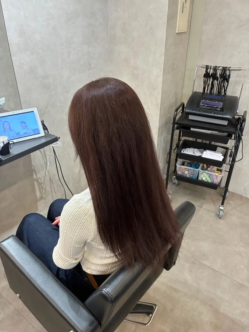 ロング カラー ブラウンカラー 河原 虎之のヘアスタイル