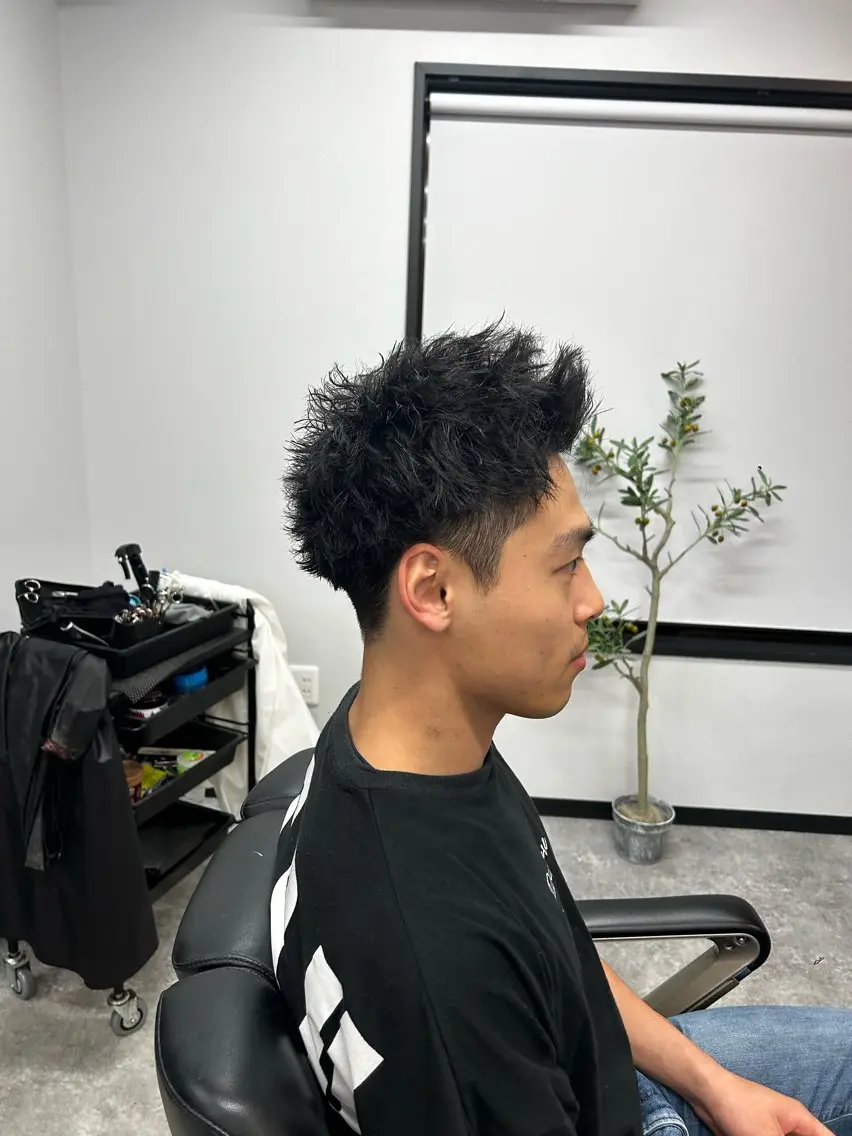 ショート パーマ メンズ メンズパーマ スパイキーショート ショートヘア メンズカット/ メンズパーマ/佐藤のヘアスタイル