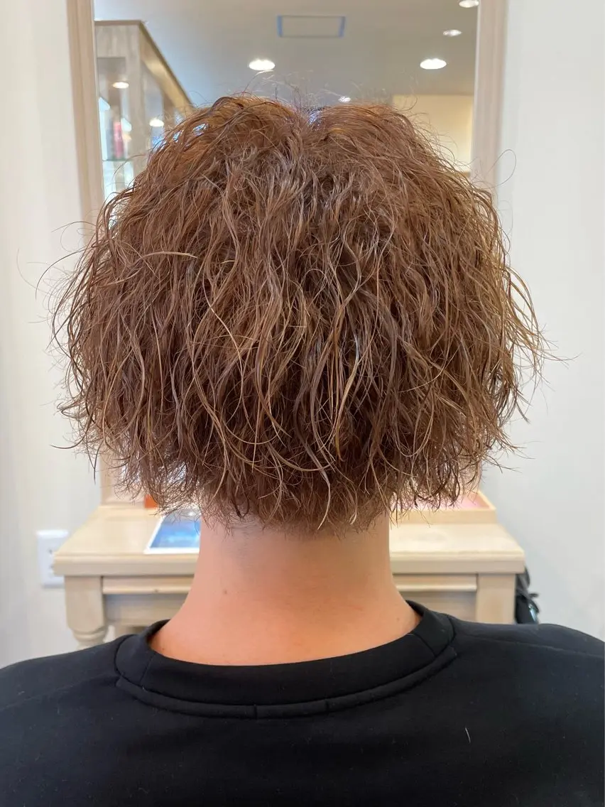 ショート パーマ メンズ カット パーマ トリートメント メンズパーマ🌀/ 中村郁未のヘアスタイル