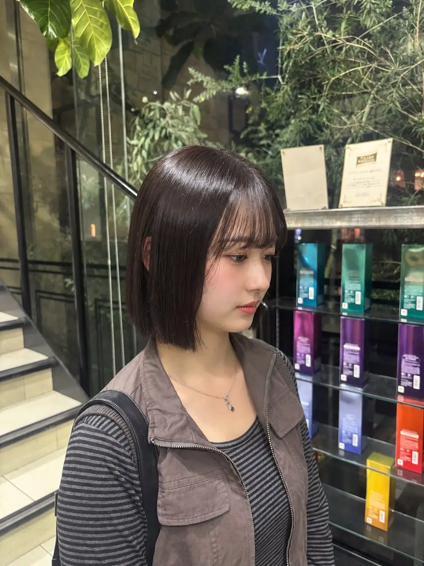 ミディアム ヘアカラー ハイトーン/透明感 カイリ💕🫧のヘアスタイル
